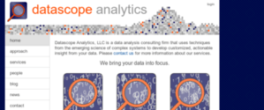 Screenshot of Datascope Analytics' second website.