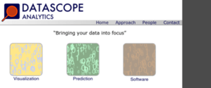 Screenshot of Datascope Analytics' first website.