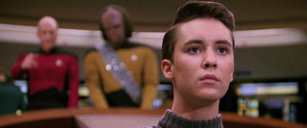 Wesley Crusher on the bridge (being annoying)